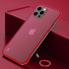 Cover Crystal Trasparente Rigida Cover N01 per Apple iPhone 12 Pro Max Rosso