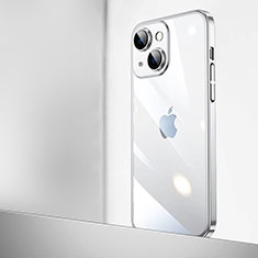 Cover Crystal Trasparente Rigida Cover QC2 per Apple iPhone 15 Plus Argento