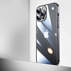 Cover Crystal Trasparente Rigida Cover QC2 per Apple iPhone 15 Pro Max Nero