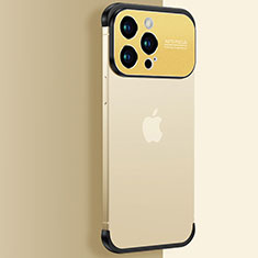 Cover Crystal Trasparente Rigida Cover QC3 per Apple iPhone 13 Pro Oro