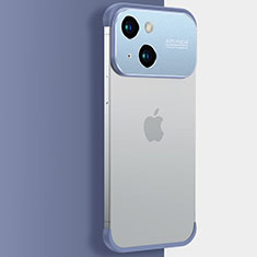Cover Crystal Trasparente Rigida Cover QC3 per Apple iPhone 15 Blu
