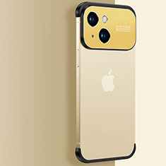Cover Crystal Trasparente Rigida Cover QC3 per Apple iPhone 15 Oro