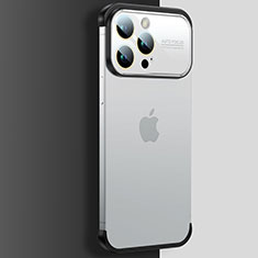 Cover Crystal Trasparente Rigida Cover QC4 per Apple iPhone 13 Pro Argento