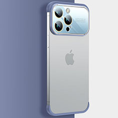 Cover Crystal Trasparente Rigida Cover QC4 per Apple iPhone 13 Pro Blu
