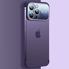 Cover Crystal Trasparente Rigida Cover QC4 per Apple iPhone 13 Pro Max Viola