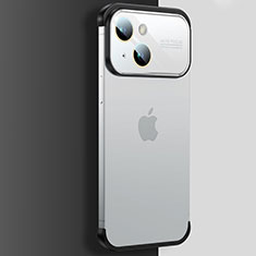 Cover Crystal Trasparente Rigida Cover QC4 per Apple iPhone 15 Plus Argento