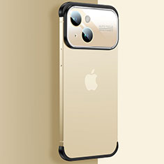 Cover Crystal Trasparente Rigida Cover QC4 per Apple iPhone 15 Plus Oro
