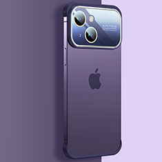 Cover Crystal Trasparente Rigida Cover QC4 per Apple iPhone 15 Plus Viola