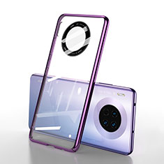 Cover Crystal Trasparente Rigida Cover S01 per Huawei Mate 30 5G Viola