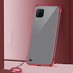 Cover Crystal Trasparente Rigida Cover S01 per Huawei Nova 7i Rosso