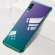 Cover Crystal Trasparente Rigida Cover S01 per Huawei P20 Verde