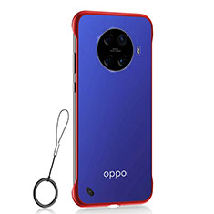 Cover Crystal Trasparente Rigida Cover S01 per Oppo Ace2 Rosso