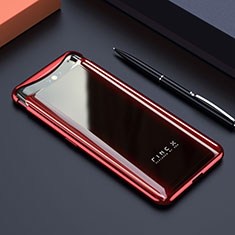 Cover Crystal Trasparente Rigida Cover S01 per Oppo Find X Rosso