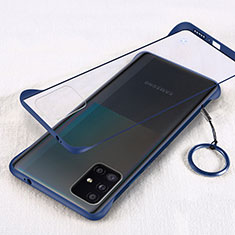 Cover Crystal Trasparente Rigida Cover S01 per Samsung Galaxy A51 5G Blu