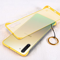 Cover Crystal Trasparente Rigida Cover S01 per Samsung Galaxy Note 10 5G Giallo