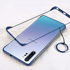 Cover Crystal Trasparente Rigida Cover S01 per Samsung Galaxy Note 10 Plus 5G Blu