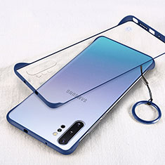 Cover Crystal Trasparente Rigida Cover S01 per Samsung Galaxy Note 10 Plus Blu