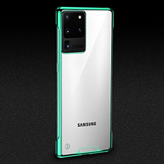 Cover Crystal Trasparente Rigida Cover S01 per Samsung Galaxy S20 Ultra 5G Verde