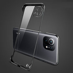 Cover Crystal Trasparente Rigida Cover S01 per Xiaomi Mi 11 Lite 4G Nero