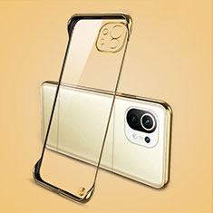 Cover Crystal Trasparente Rigida Cover S01 per Xiaomi Mi 11 Lite 4G Oro