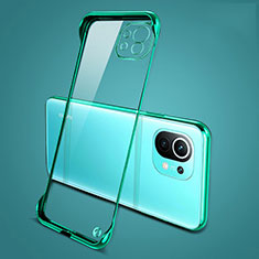Cover Crystal Trasparente Rigida Cover S01 per Xiaomi Mi 11 Lite 4G Verde