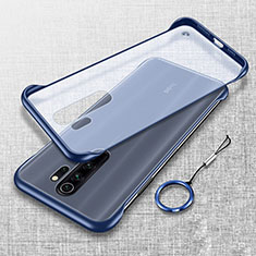 Cover Crystal Trasparente Rigida Cover S01 per Xiaomi Redmi Note 8 Pro Blu