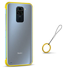 Cover Crystal Trasparente Rigida Cover S01 per Xiaomi Redmi Note 9 Giallo