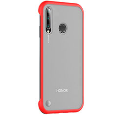 Cover Crystal Trasparente Rigida Cover S02 per Huawei Honor 20 Lite Rosso