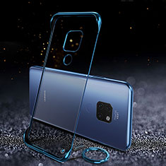 Cover Crystal Trasparente Rigida Cover S02 per Huawei Mate 20 Blu