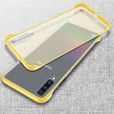 Cover Crystal Trasparente Rigida Cover S02 per Samsung Galaxy A70S Giallo