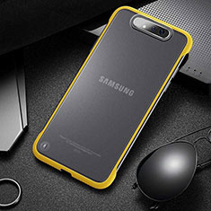 Cover Crystal Trasparente Rigida Cover S02 per Samsung Galaxy A90 4G Giallo