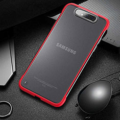 Cover Crystal Trasparente Rigida Cover S02 per Samsung Galaxy A90 4G Rosso