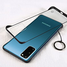 Cover Crystal Trasparente Rigida Cover S02 per Samsung Galaxy S20 Nero