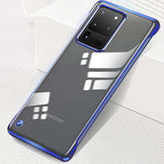 Cover Crystal Trasparente Rigida Cover S02 per Samsung Galaxy S20 Ultra 5G Blu