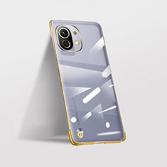 Cover Crystal Trasparente Rigida Cover S02 per Xiaomi Mi 11 Lite 4G Oro