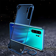 Cover Crystal Trasparente Rigida Cover S03 per Huawei P30 Pro Blu
