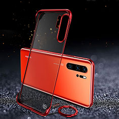 Cover Crystal Trasparente Rigida Cover S03 per Huawei P30 Pro New Edition Rosso