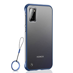 Cover Crystal Trasparente Rigida Cover S04 per Huawei Honor V30 5G Blu