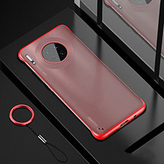 Cover Crystal Trasparente Rigida Cover S04 per Huawei Mate 30E Pro 5G Rosso