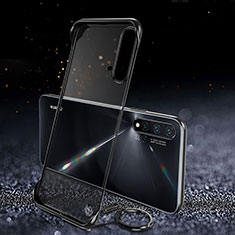 Cover Crystal Trasparente Rigida Cover S04 per Huawei Nova 5 Nero