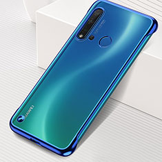 Cover Crystal Trasparente Rigida Cover S04 per Huawei Nova 5i Blu