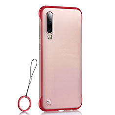 Cover Crystal Trasparente Rigida Cover S04 per Huawei P30 Rosso