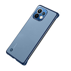 Cover Crystal Trasparente Rigida Cover S04 per Xiaomi Mi 11 Lite 4G Blu
