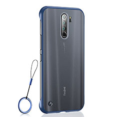 Cover Crystal Trasparente Rigida Cover S04 per Xiaomi Redmi Note 8 Pro Blu