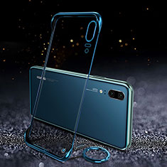 Cover Crystal Trasparente Rigida Cover S05 per Huawei P20 Blu