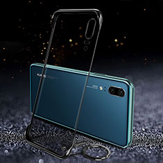 Cover Crystal Trasparente Rigida Cover S05 per Huawei P20 Nero