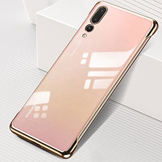 Cover Crystal Trasparente Rigida Cover S06 per Huawei P20 Pro Oro