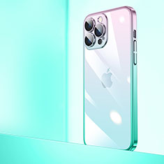 Cover Crystal Trasparente Rigida Cover Sfumato QC1 per Apple iPhone 14 Pro Max Colorato