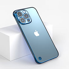 Cover Crystal Trasparente Rigida Cover WT1 per Apple iPhone 13 Pro Max Blu