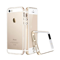 Cover Lusso Alluminio Laterale per Apple iPhone 5 Oro